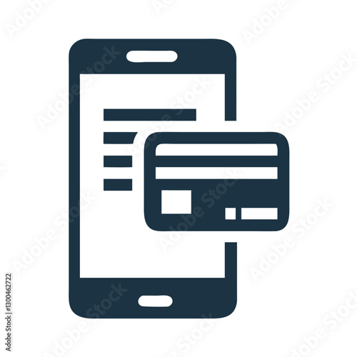 Free Download Mobile phone displaying online payment with credit card - GFXLoad