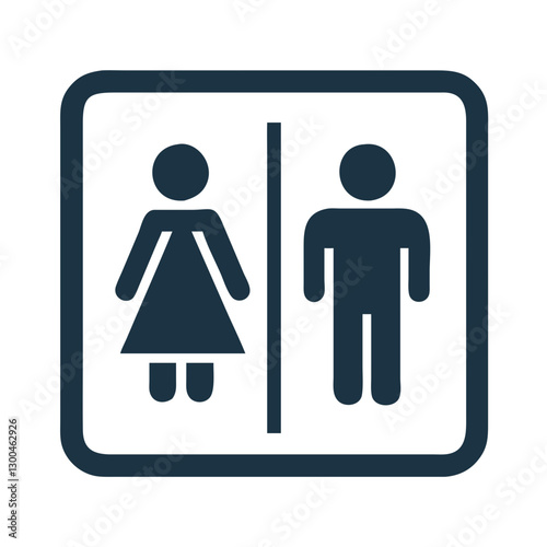 Wallpaper Mural Restroom sign for male and female Torontodigital.ca