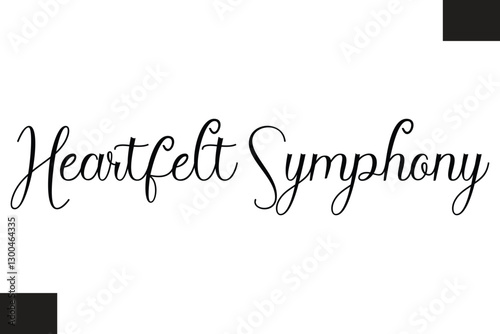 Heartfelt Symphony Music Quote Stylish Typography Text