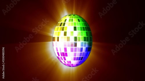 disco ball with lights animation
