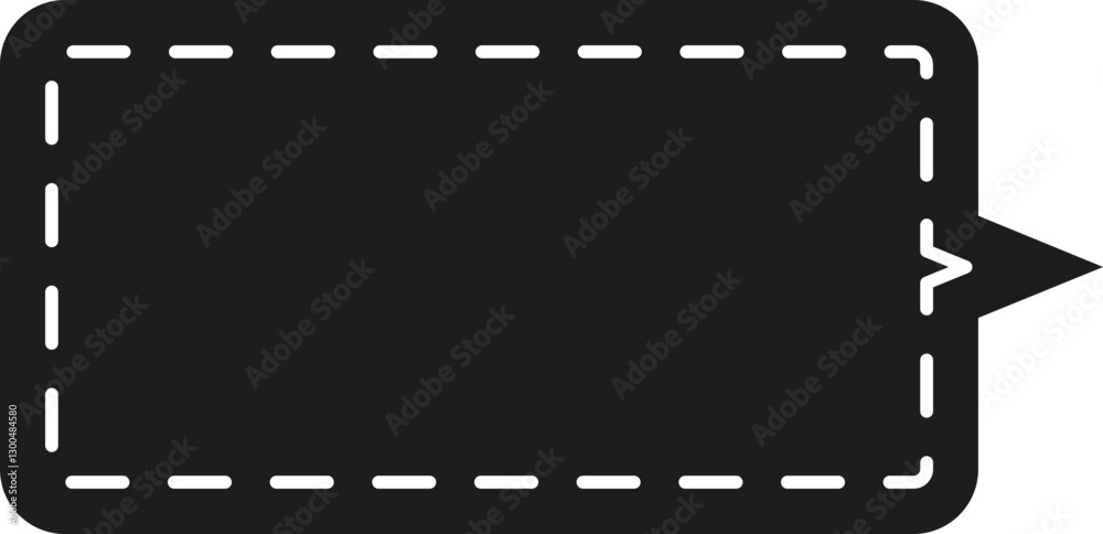 Fototapeta premium black dotted speech bubble