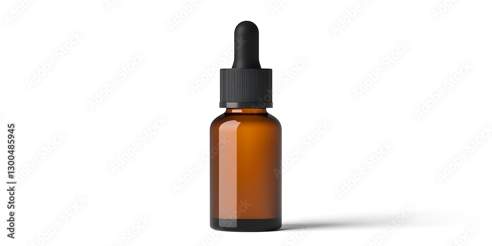Serum in a brown bottle with a black dropper on a bright white background. Essential oil, aromatherapy, alternative medicine, and wellness themes. Minimalistic design. Serum in a brown bottle with a black dropper on a bright white background. Essential oil, aromatherapy, alternative medicine, and wellness themes. Minimalistic design.