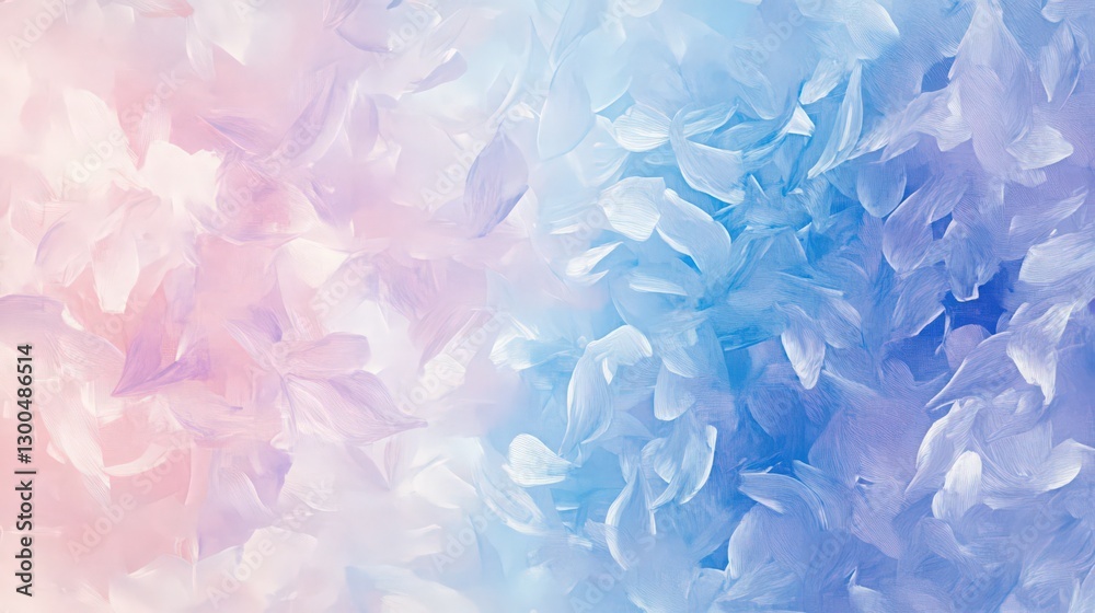 Fototapeta premium Delicate floral petals in pastel hues create a dreamy abstract background
