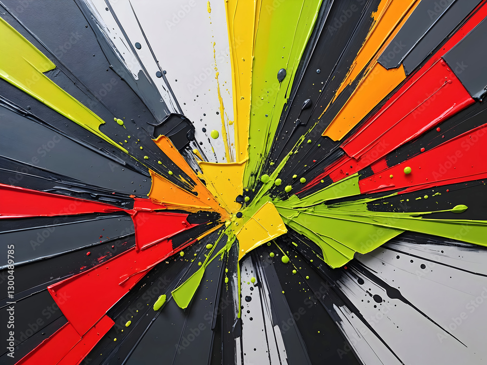 Abstract wall art, oil on canvas digital art, artistic painting, minimalist background, colour splash wallpaper design