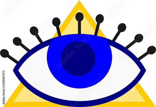 Evil eye vector illustration. evil eye image	