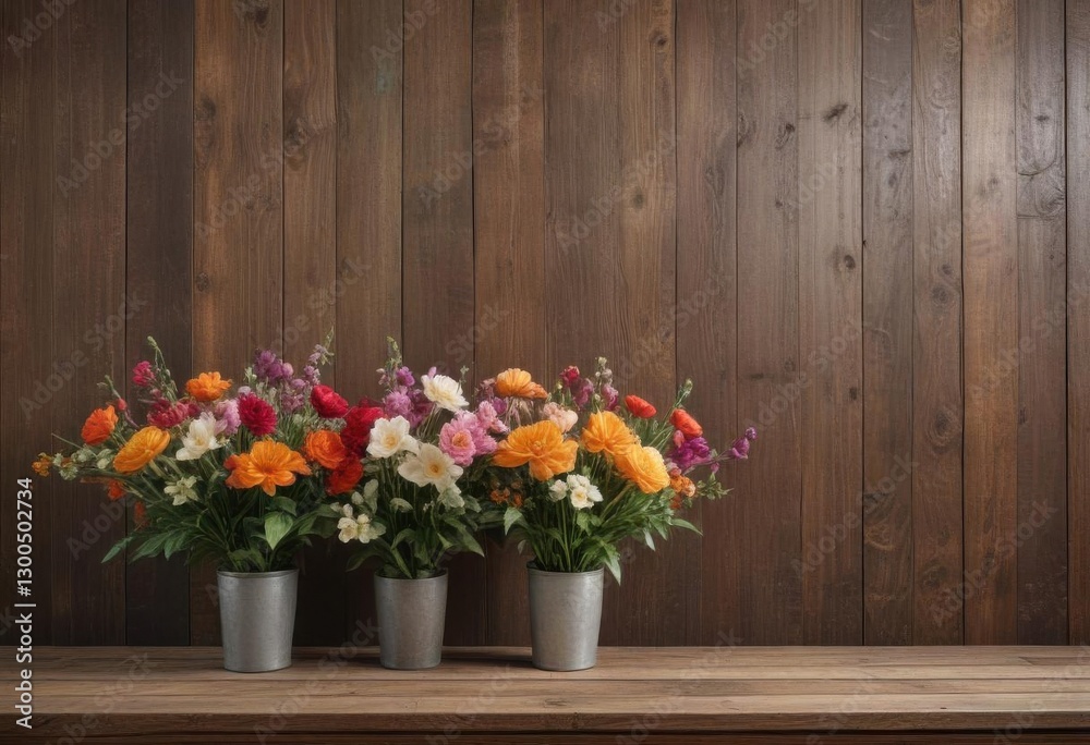 Elegantly arranged artificial flowers against distressed wood backdrop , vintage aesthetic, floral patterns, distressed wood Elegantly arranged artificial flowers against distressed wood backdrop , vintage aesthetic, floral patterns, distressed wood