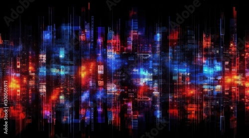 Wallpaper Mural Abstract background with red and blue streaks, lights effects for graphic design and decoration Torontodigital.ca