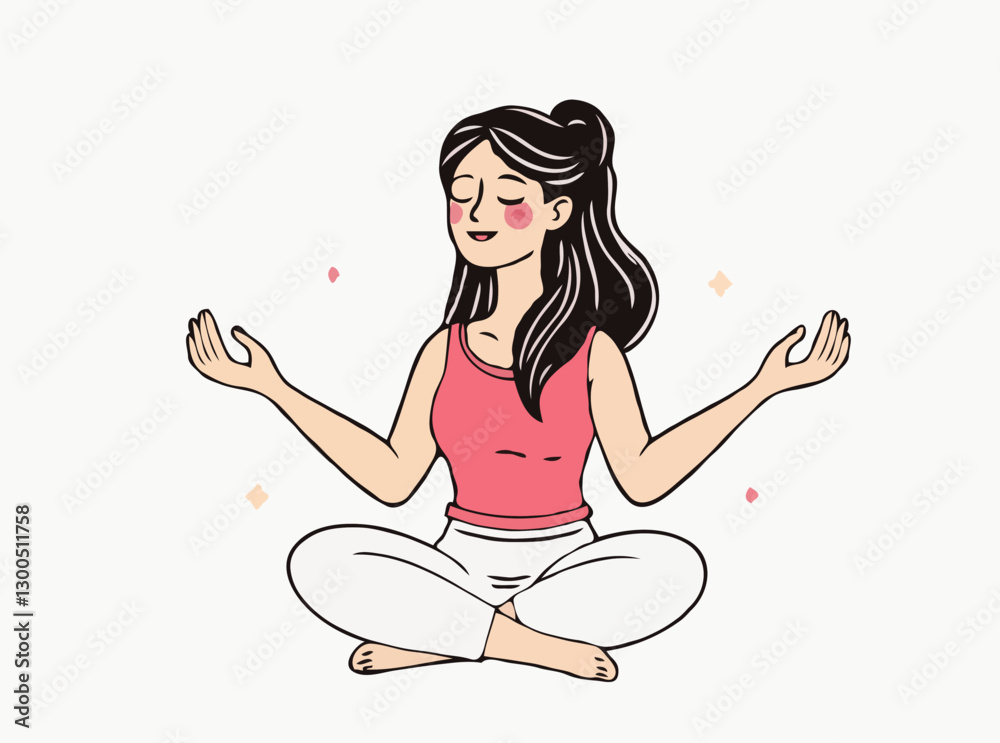 Stress Relief Strategies: Woman Engaging in Mindfulness Practice Stress Relief Strategies: Woman Engaging in Mindfulness Practice