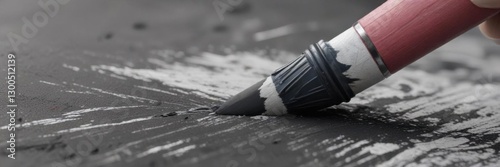 Close-up of marker tip creating bold strokes in chalky paint,  art,  colorful,  chalk