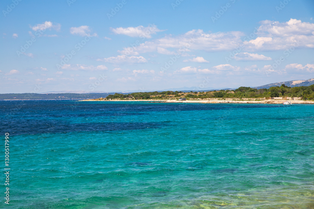 beach croatia with blue water beach croatia with blue water