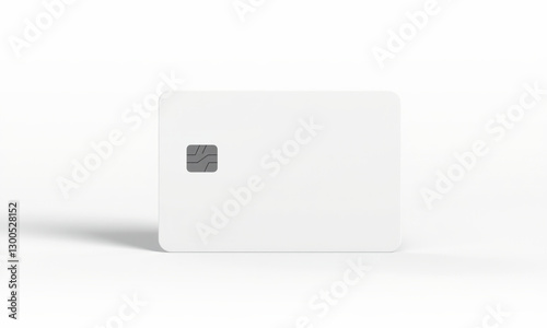 sleek, modern bank card mockup featuring minimalist design with logo. Ideal for showcasing financial services or payment solutions