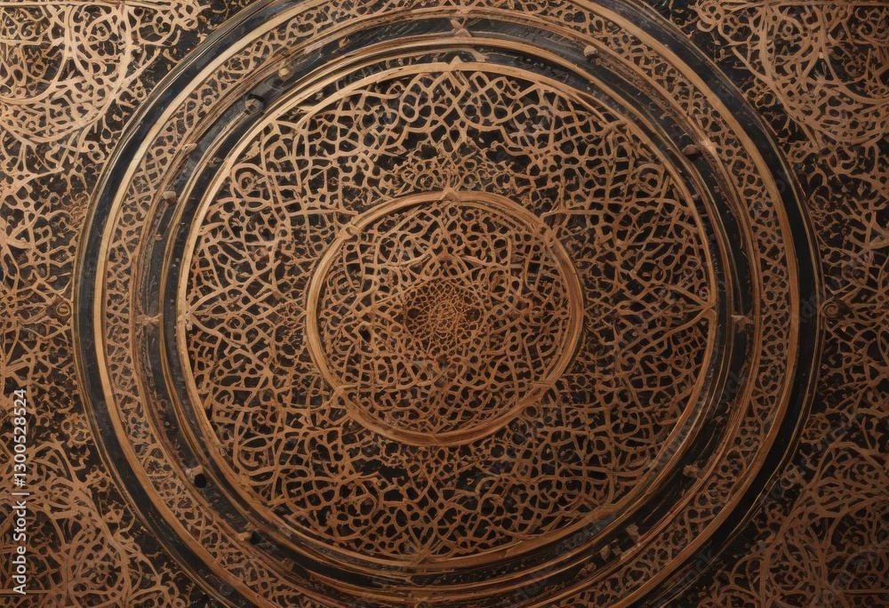Intricate geometric patterns and flourishes in a traditional Islamic style art piece , intricate details, islamic art Intricate geometric patterns and flourishes in a traditional Islamic style art piece , intricate details, islamic art
