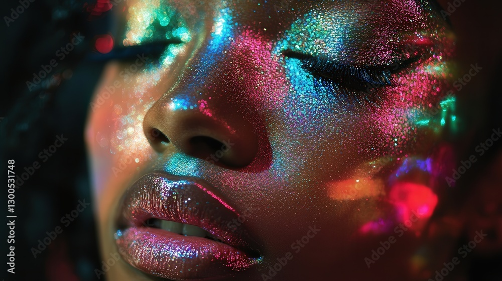 ultra-modern holographic foil texture with deep, reflective pools of liquid metal shifting between neon greens, blues, and pinks ultra-modern holographic foil texture with deep, reflective pools of liquid metal shifting between neon greens, blues, and pinks