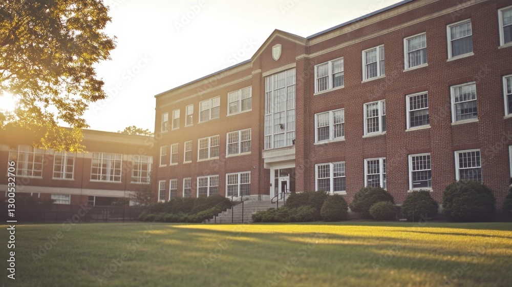 Naklejka premium Candid Campus Life in Natural Light