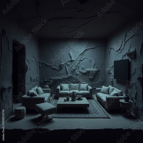 Modern design living room: minimalism and comfort