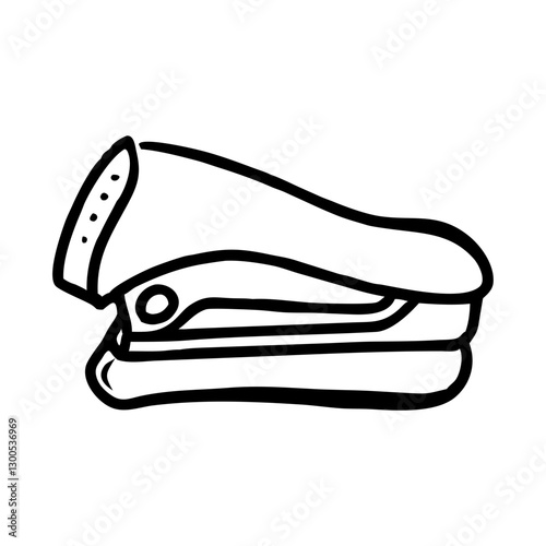 Stapler icon with minimalist design, office supplies concept