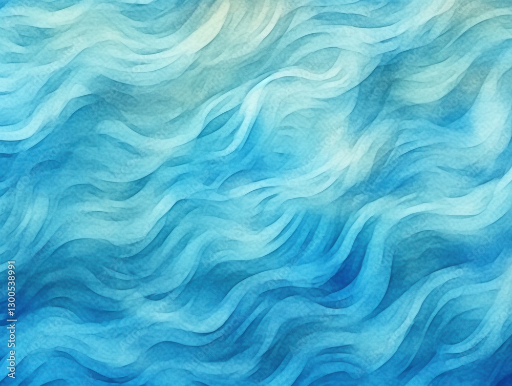 Fototapeta premium Abstract blue water waves create a textured pattern. Background is blurry, use for art