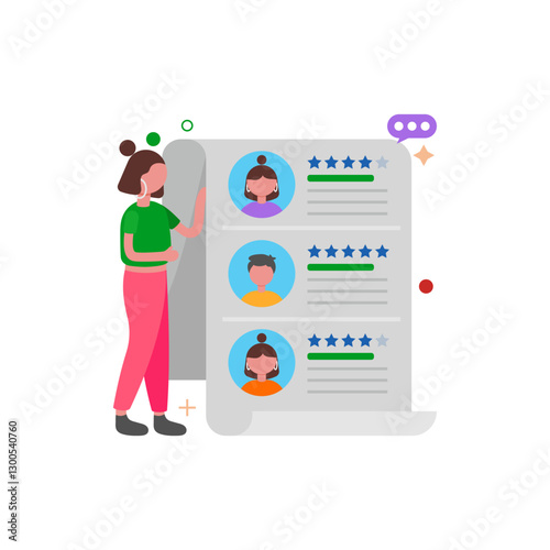 Recruitment Process Vector Illustration
