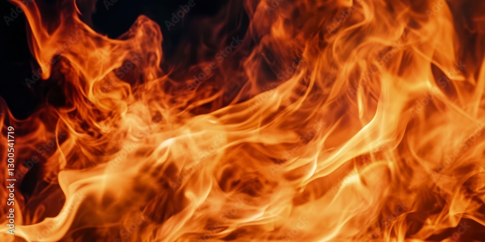 close-up of the flames, capturing their intense heat and dynamic movement in orange tones. The background is dark to highlight the fire's glow close-up of the flames, capturing their intense heat and dynamic movement in orange tones. The background is dark to highlight the fire's glow