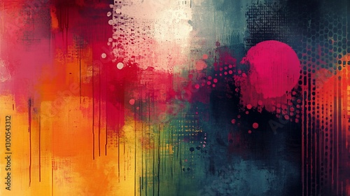 Abstract Color Splash Art