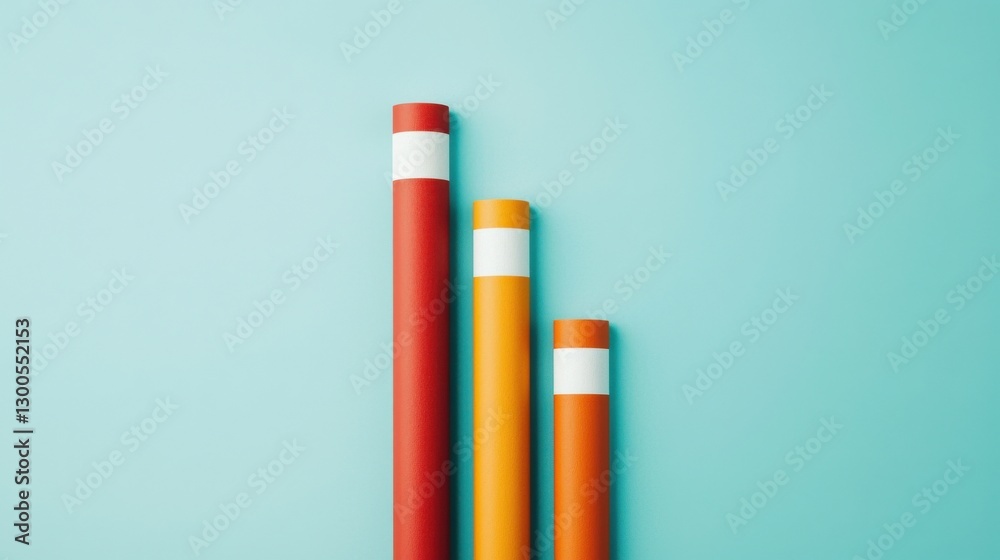 Fototapeta premium Minimalist Financial Infographic on Carbon Tax and Clean Energy Initiatives Carbon Tax concept.