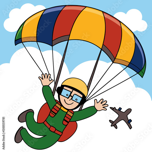 High-altitude skydiving fun