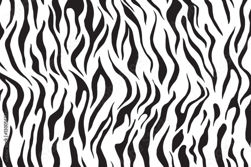 Tiger skin texture black and white	