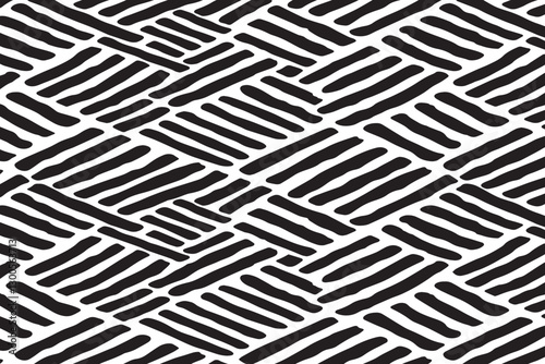 Abstract pattern with hand drawn print	