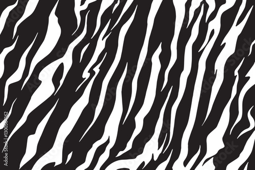 Tiger skin texture black and white	