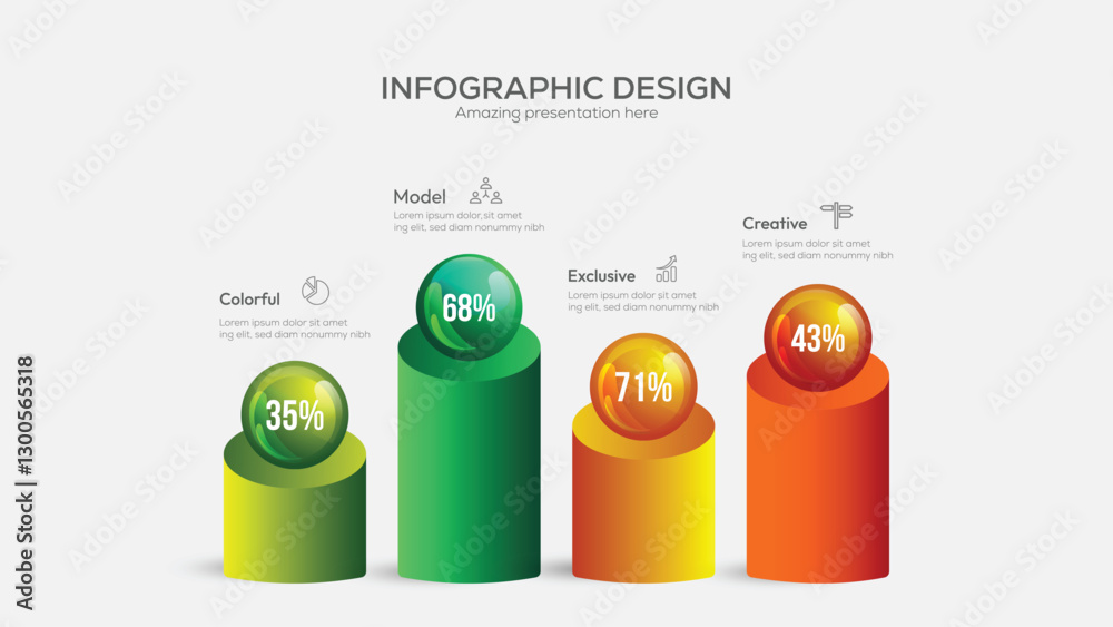Statistics business 3d graph bar chart. Vector infographic with steps and options. Chart and graph, web data report and presentation illustration Statistics business 3d graph bar chart. Vector infographic with steps and options. Chart and graph, web data report and presentation illustration