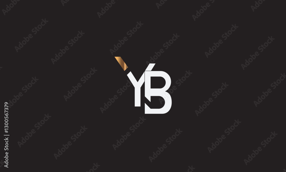 YB, BY, Y, B Abstract Letters Logo Monogram YB, BY, Y, B Abstract Letters Logo Monogram