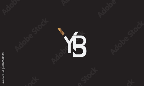 YB, BY, Y, B Abstract Letters Logo Monogram	