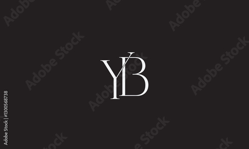 YB, BY, Y, B Abstract Letters Logo Monogram	