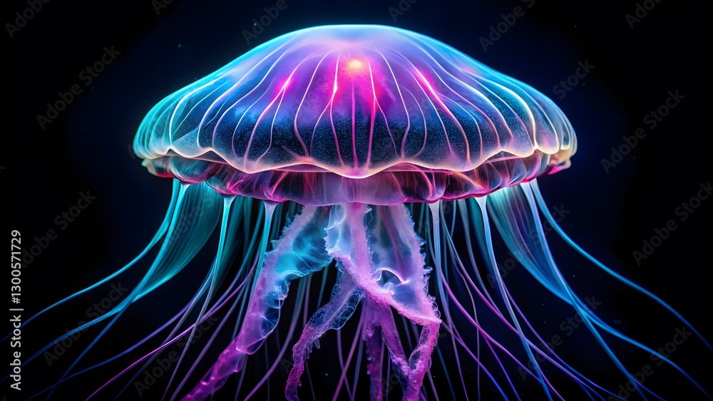 Obraz premium Bioluminescent Jellyfish