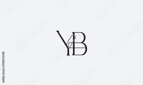 YB, BY, Y, B Abstract Letters Logo Monogram