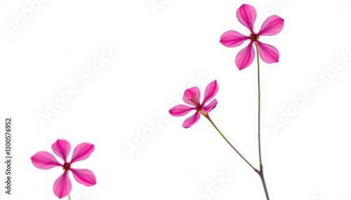 A single, vibrant flower blossoms against a pure white backdrop, picture, blossom