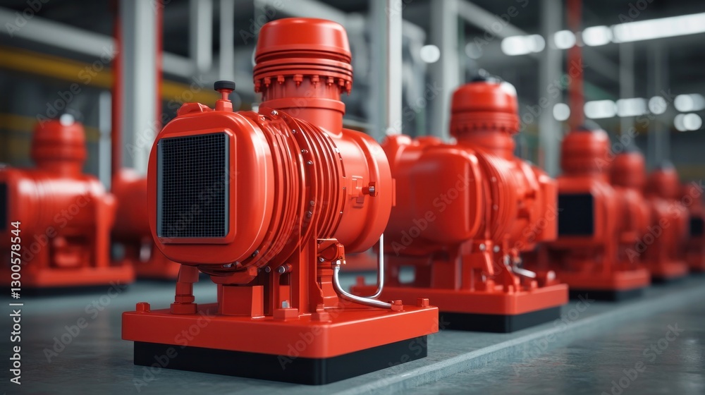 Industrial pumps in action quality control chaos at manufacturing facility gigapixel resolution industrial environment Industrial pumps in action quality control chaos at manufacturing facility gigapixel resolution industrial environment