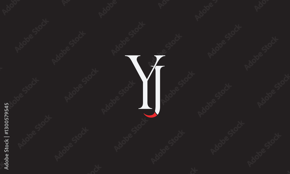 YJ, JY, Y, J Abstract Letters Logo Monogram YJ, JY, Y, J Abstract Letters Logo Monogram