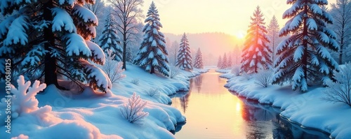 A frosty windowpane reflects the winter landscape, icy, windowpane, peaceful
