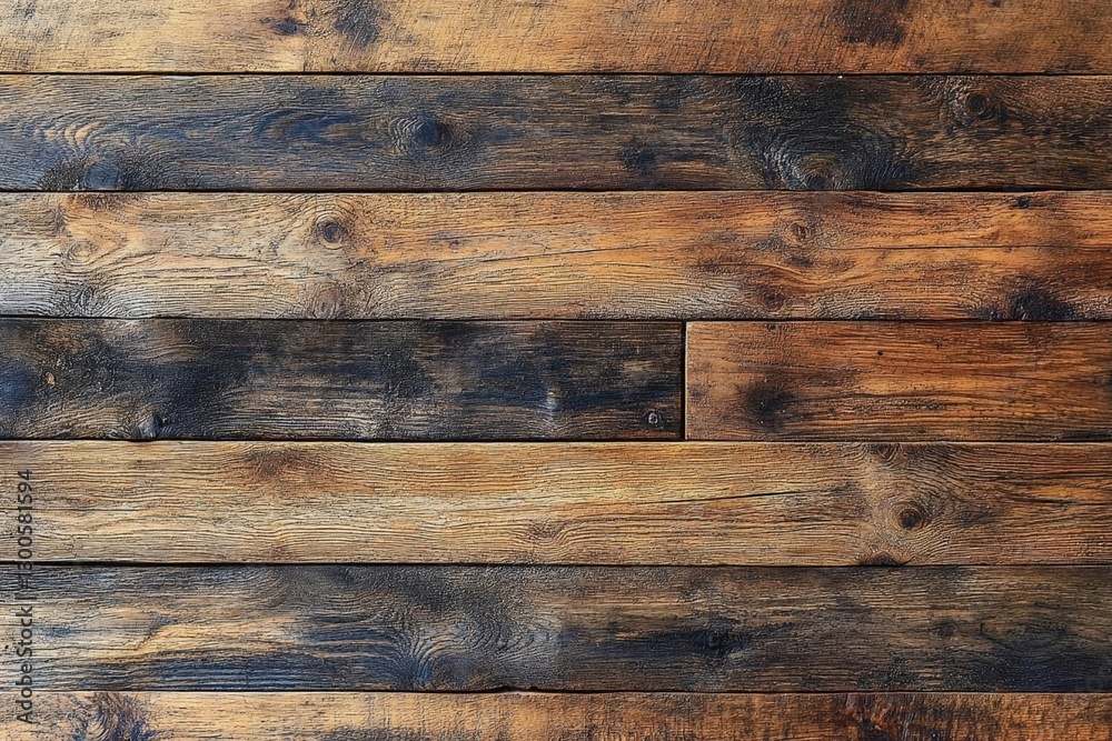 Naklejka premium Textured Wooden Planks Background