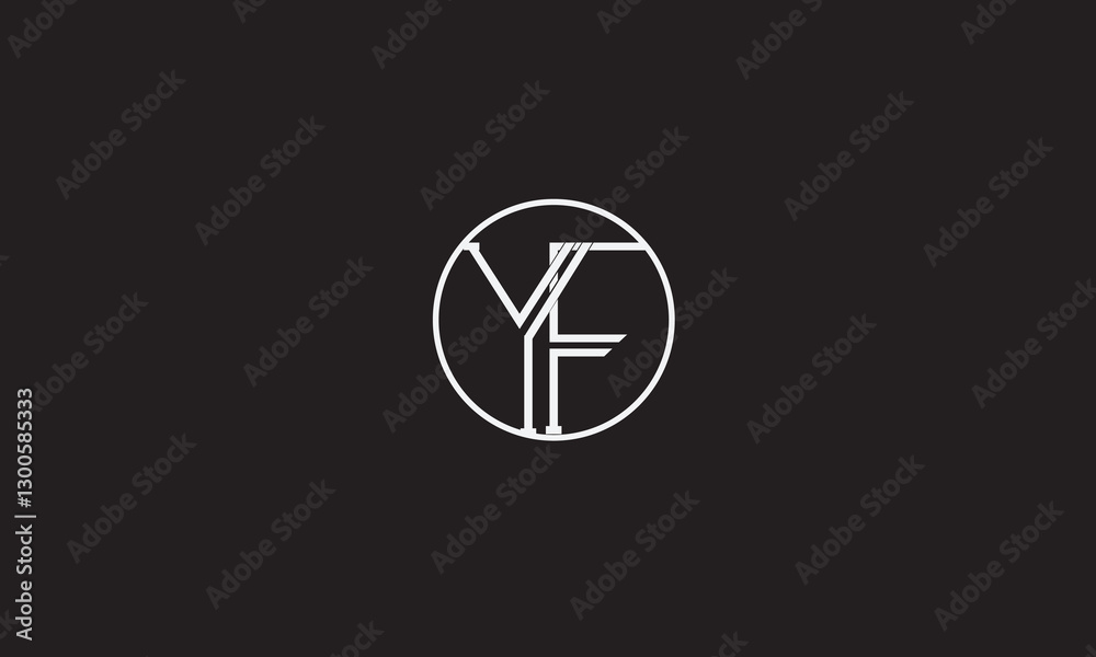 YF, FY, Y, F Abstract Letters Logo Monogram YF, FY, Y, F Abstract Letters Logo Monogram