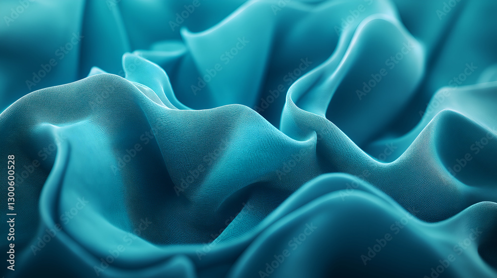 Fototapeta premium blue satin fabric