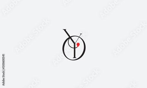 YO, OY, Y, O Abstract Letters Logo Monogram