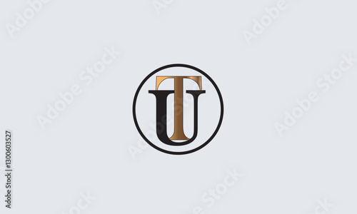 UT, TU, T, U Abstract Letters Logo Monogram