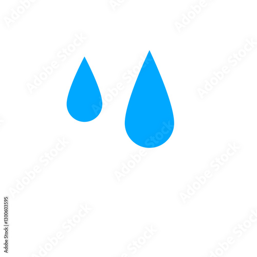 Vector blue water drop
