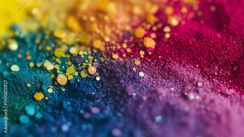 Vibrant Colorful Powder Explosion Texture Background