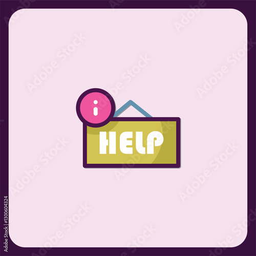 Help Information Sign Icon Design Assistance Support