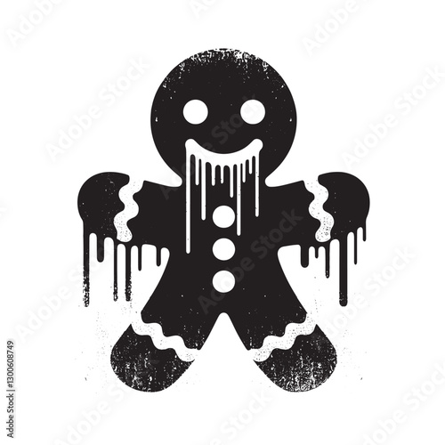 Melted Gingerbread Man, A Grungy Holiday Icon