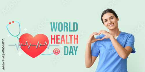 Cardiologist making heart w...