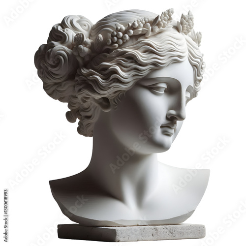 Gypsum copy of ancient statue Venus head 